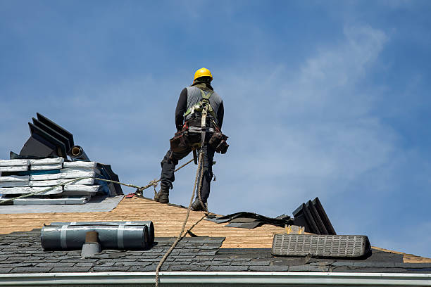 Professional Roofing technician working in Balsam, NC